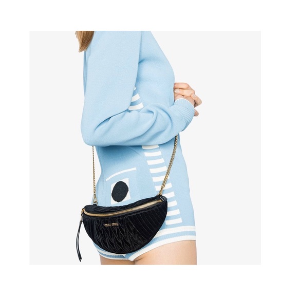 MiuMiu convertible matelassé belt bag - Picture 2 of 8